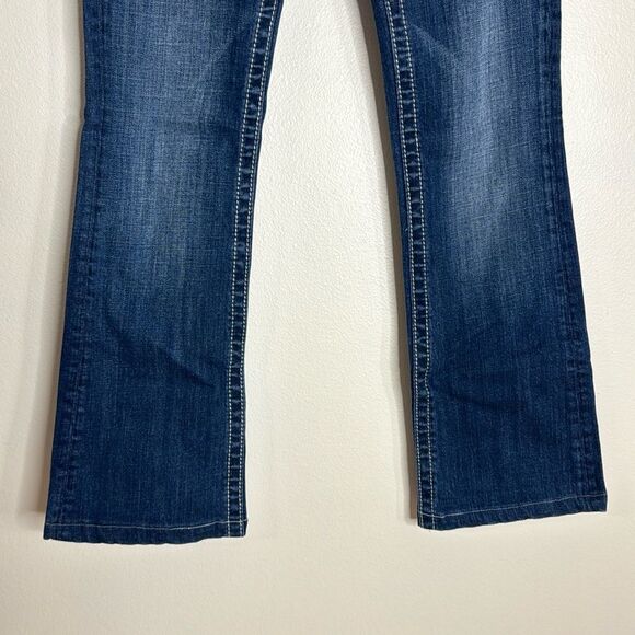 Miss Me ladies bootcut denim jeans with studded bling gem pockets size 27 - Picture 4 of 15